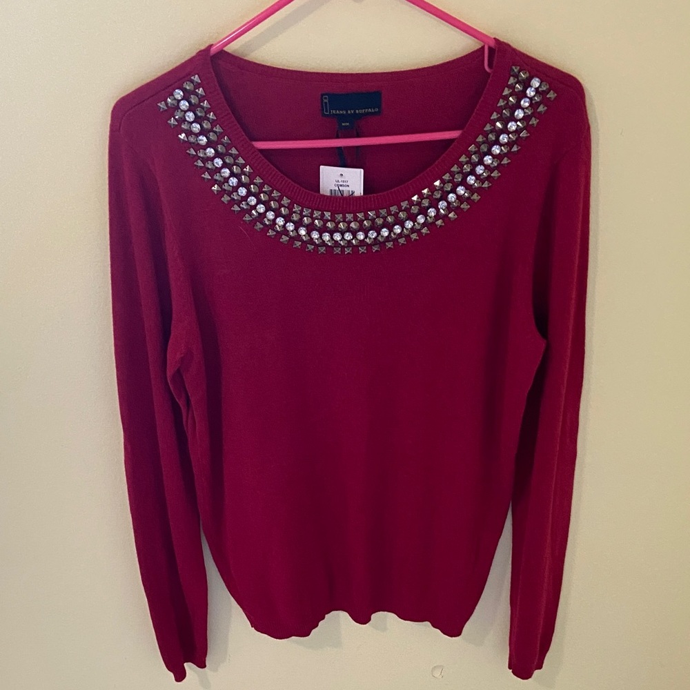 i jeans by Buffalo Embellished Sweater NWT